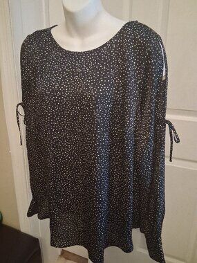 Lane Bryant Black and White Blouse